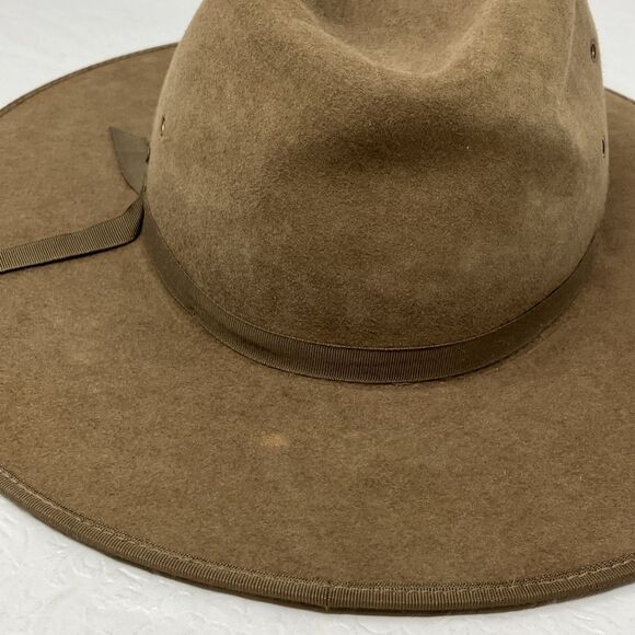 Akubra Coober Pedy Felt Hat Men's Size 55 Brown Cowboy Outback Style - Picture 5 of 14